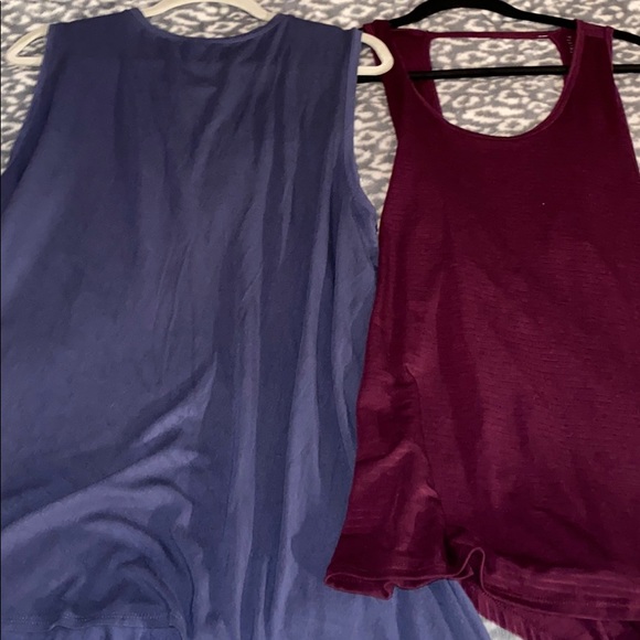 Athleta and Fabletics tank tops